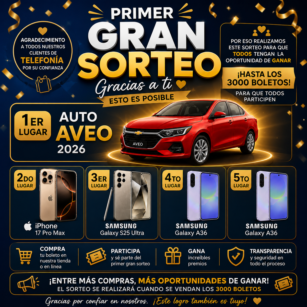 Un Boleto - Sorteo Centynova Móvil