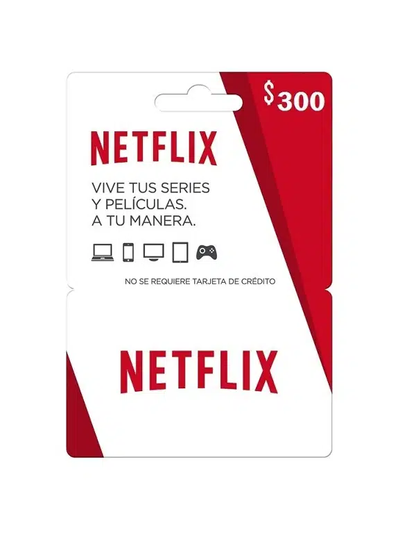 Netflix Gift Card 300 MXN – Código Digital