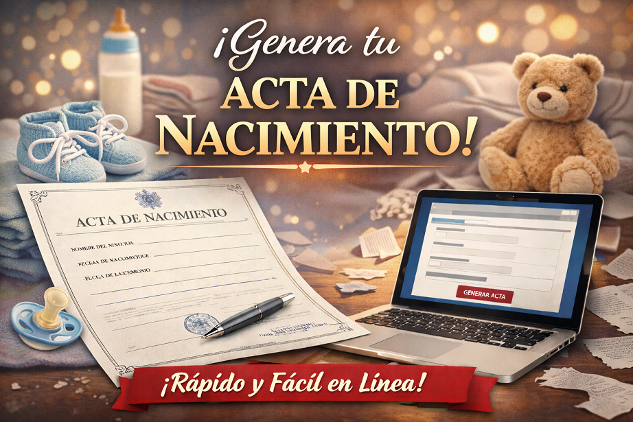 Obtén tu Acta de Nacimiento Original y Certificada en Línea