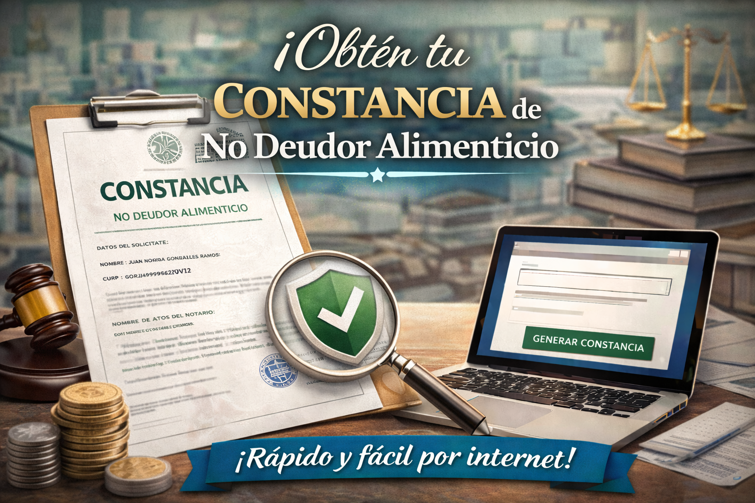 Obtén tu Constancia No Deudor Alimenticio Original y Certificada en Línea