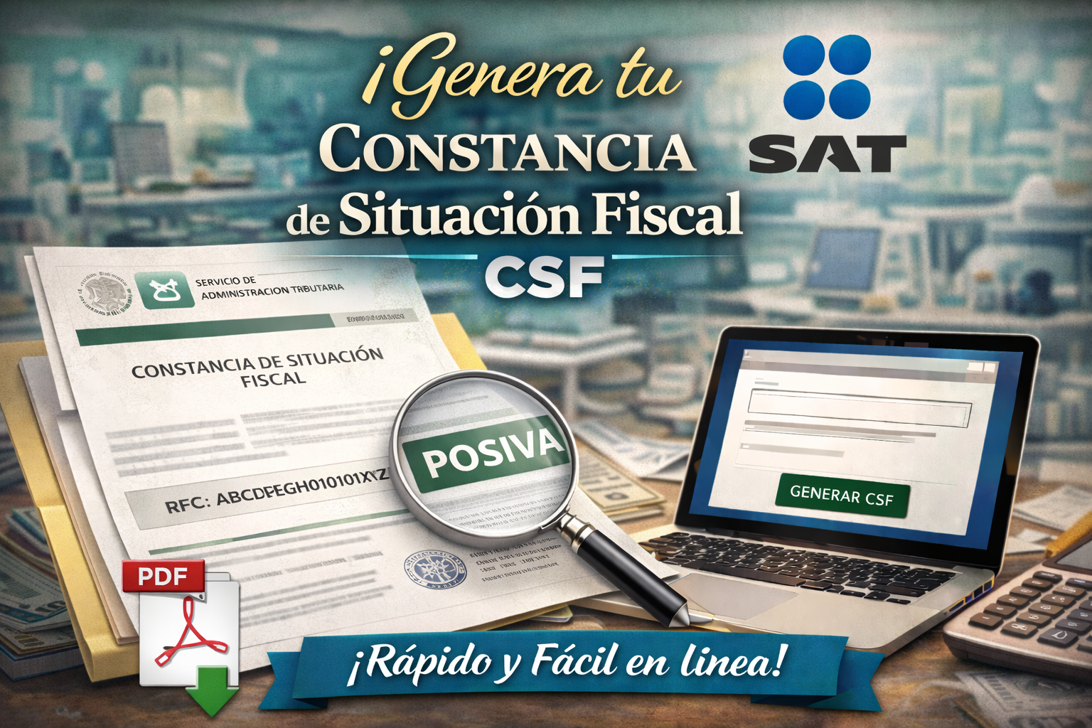 Obtén tu Constancia de Situación Fiscal (CSF)