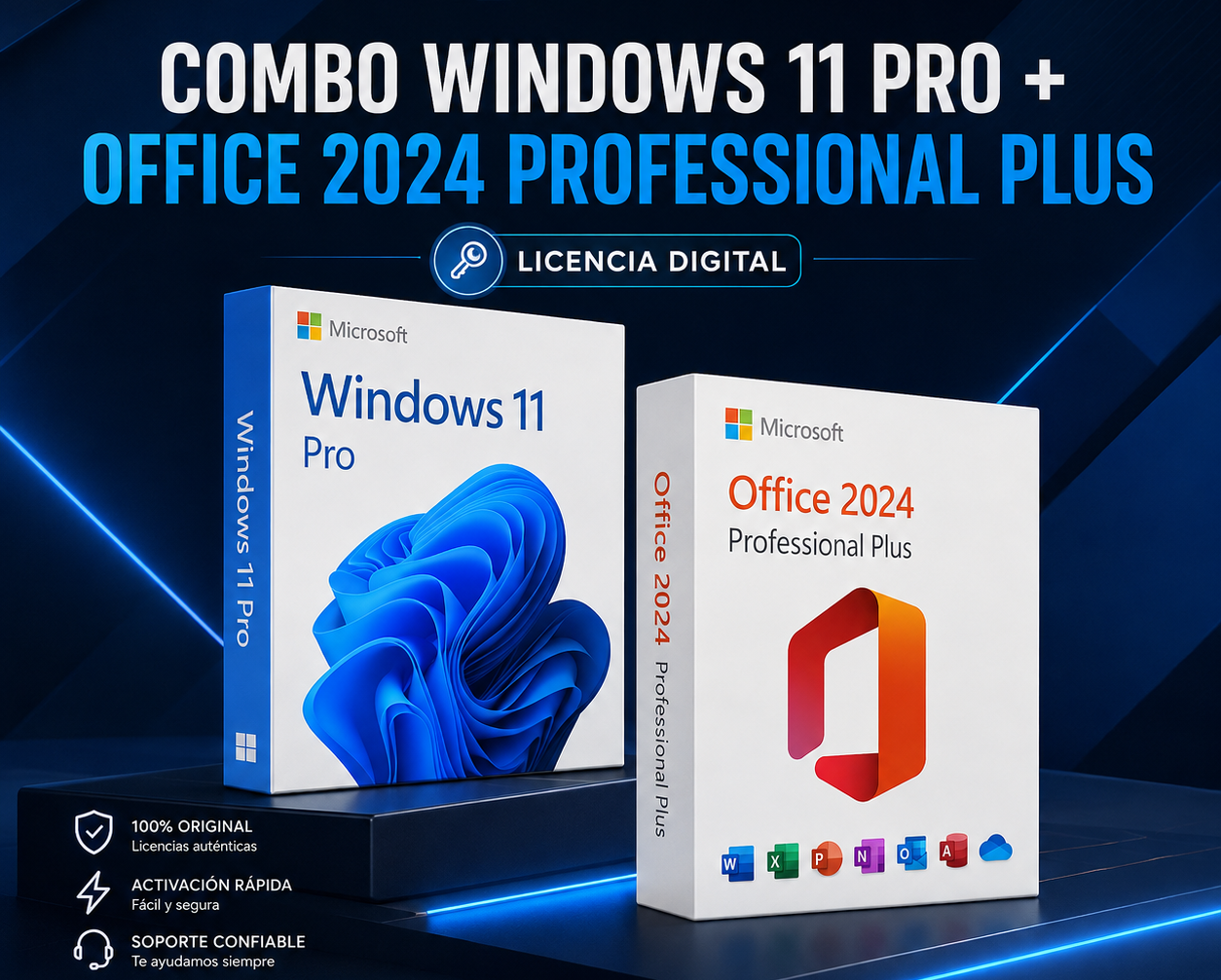 Combo Windows 11 Pro + Office 2024 Professional Plus