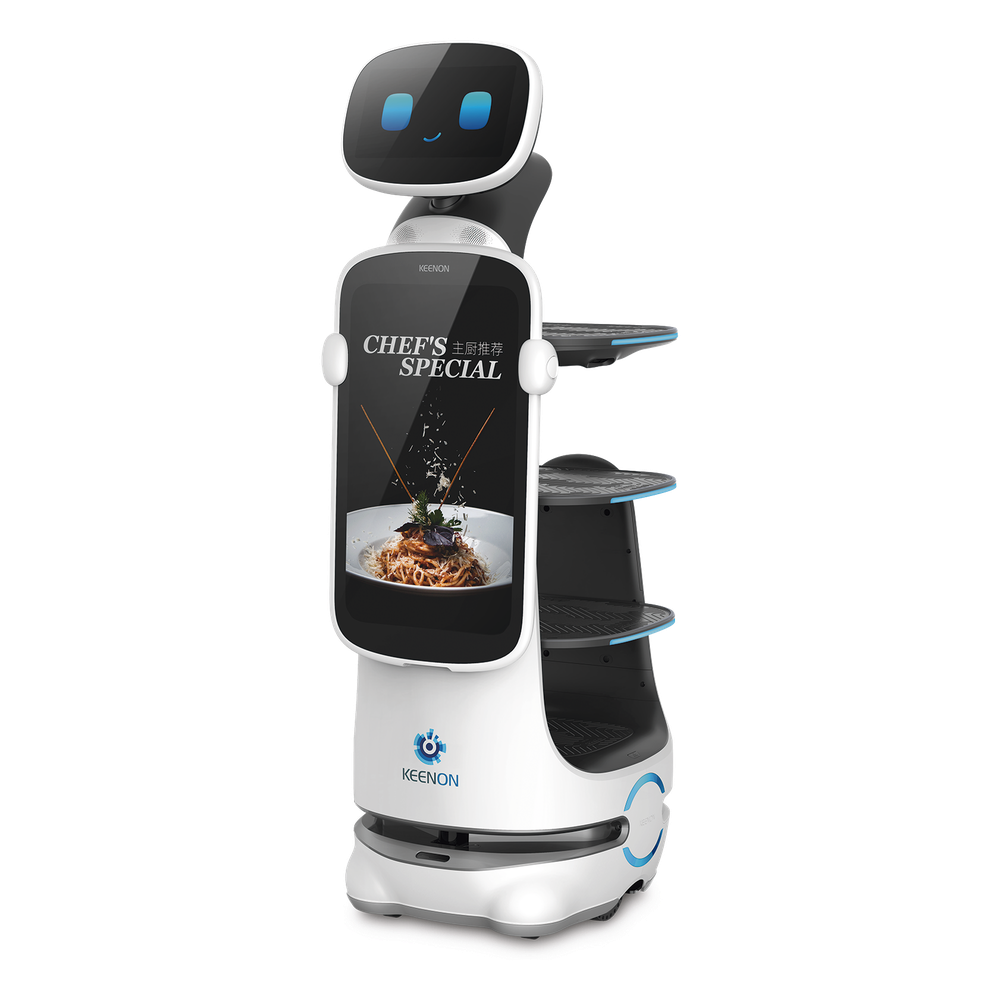 Robot de Servicio DINERBOT T10 LS – Entrega Autónoma, Publicidad Digital e Interacción Inteligente