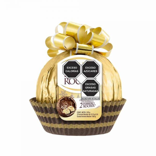 Chocolate Ferrero Rocher Grand 100 g + 2 pzas de 12.5 g c/u