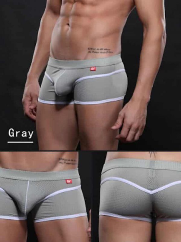 De los hombres Boxer Slip Gris