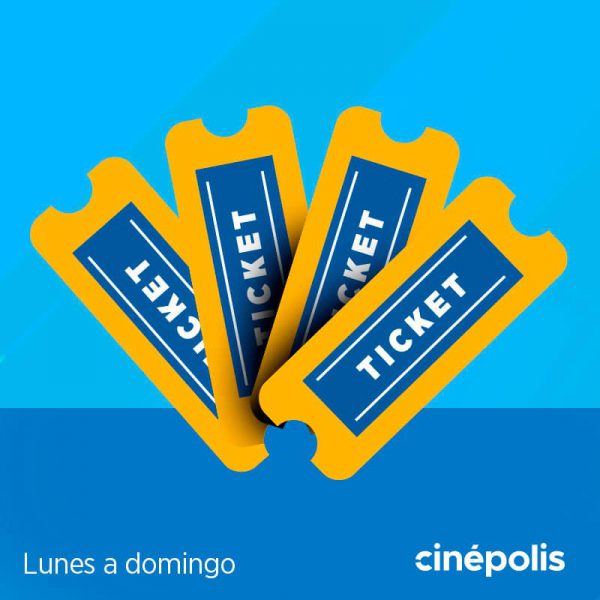 Cinépolis 4 Boletos Sala Tradicional – Código Digital