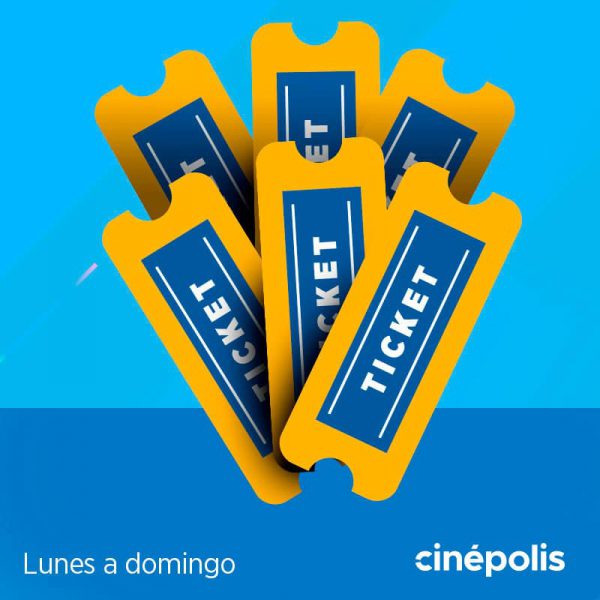 Cinépolis 6 Boletos Sala Tradicional – Código Digital