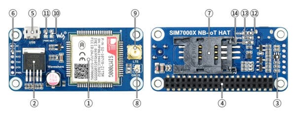 SIM7000G NB-IoT HAT - Imagen 4
